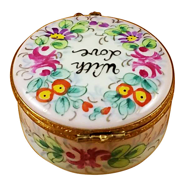 Load image into Gallery viewer, Rochard "Round - "With Love" - Studio Collection" Limoges Box