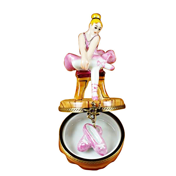 Load image into Gallery viewer, Rochard "Ballerina - Blond Hair" Limoges Box