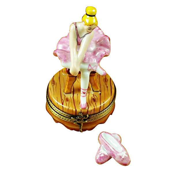 Load image into Gallery viewer, Rochard "Ballerina - Blond Hair" Limoges Box