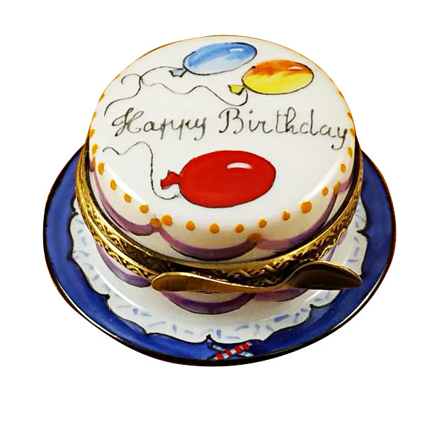 Load image into Gallery viewer, Rochard "Happy Birthday Cake - Vanilla" Limoges Box