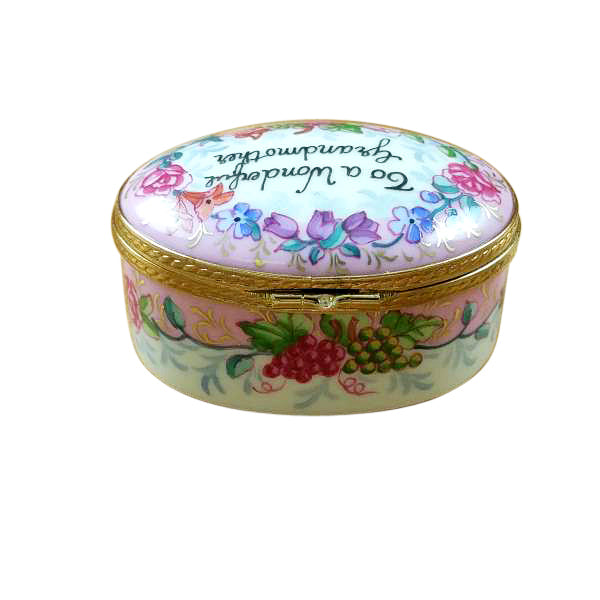 Load image into Gallery viewer, Rochard "To A Wonderful Grandmother" Limoges Box