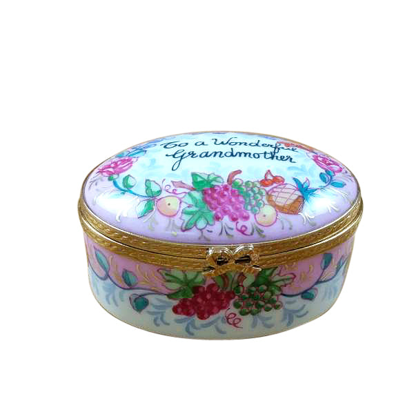 Load image into Gallery viewer, Rochard "To A Wonderful Grandmother" Limoges Box