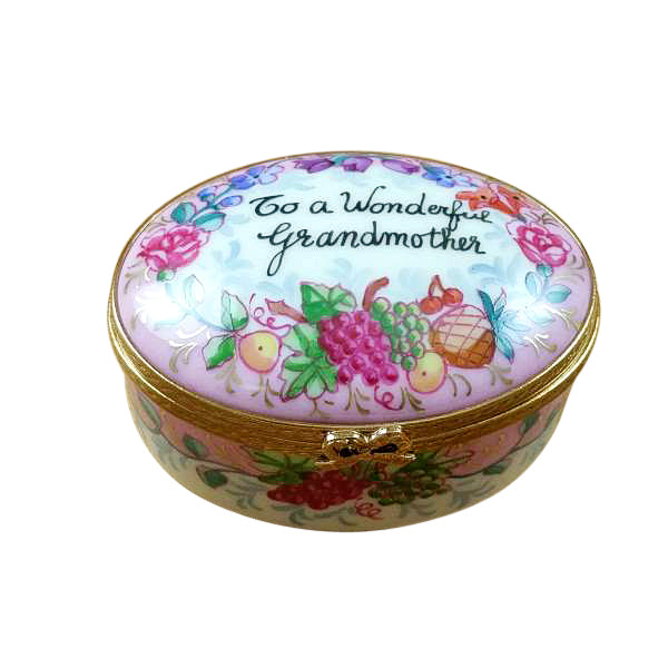 Load image into Gallery viewer, Rochard "To A Wonderful Grandmother" Limoges Box