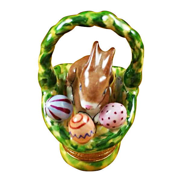 Load image into Gallery viewer, Rochard "Rabbit Basket with Easter Eggs" Limoges Box
