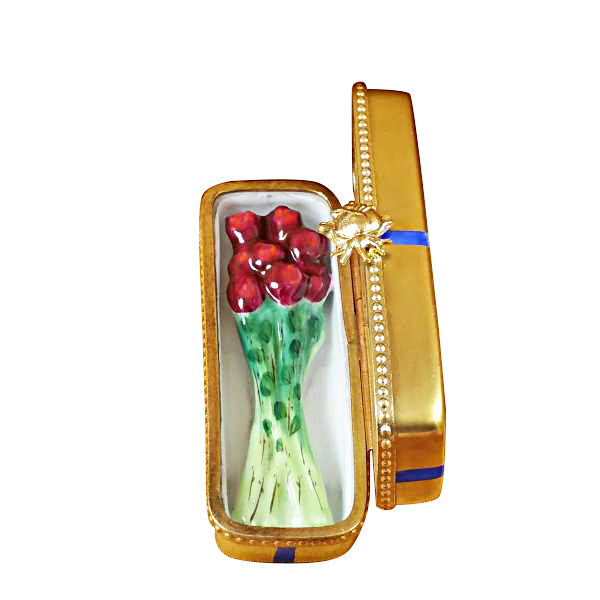 Load image into Gallery viewer, Rochard "Rose Box Gold" Limoges Box