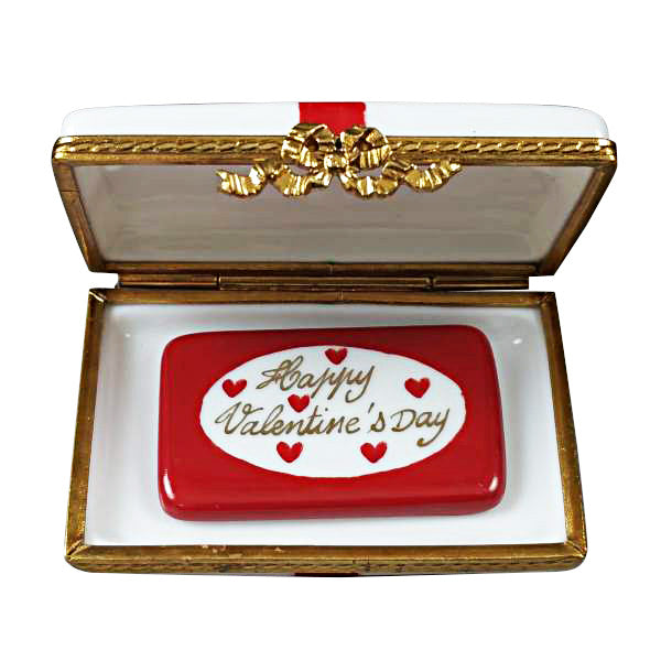Load image into Gallery viewer, Rochard "Gift Box with Red Bow - Happy Valentine's Day" Limoges Box