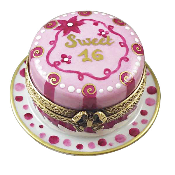 Load image into Gallery viewer, Rochard "Sweet Sixteen Birthday Cake" Limoges Box