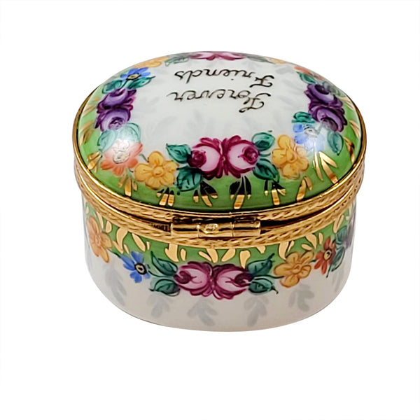 Load image into Gallery viewer, Rochard "Forever Friends with Flowers" Limoges Box