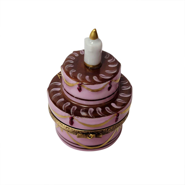 Load image into Gallery viewer, Rochard "Birthday Cake with Candle" Limoges Box