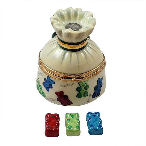 Load image into Gallery viewer, Rochard "Gift Bag Of Gummy Bears" Limoges Box