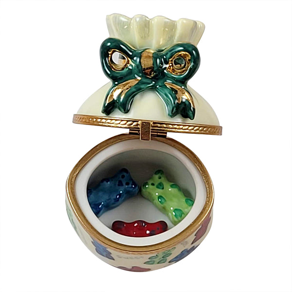 Load image into Gallery viewer, Rochard "Gift Bag Of Gummy Bears" Limoges Box