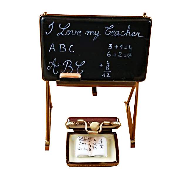 Load image into Gallery viewer, Rochard "Teacher's Blackboard" Limoges Box