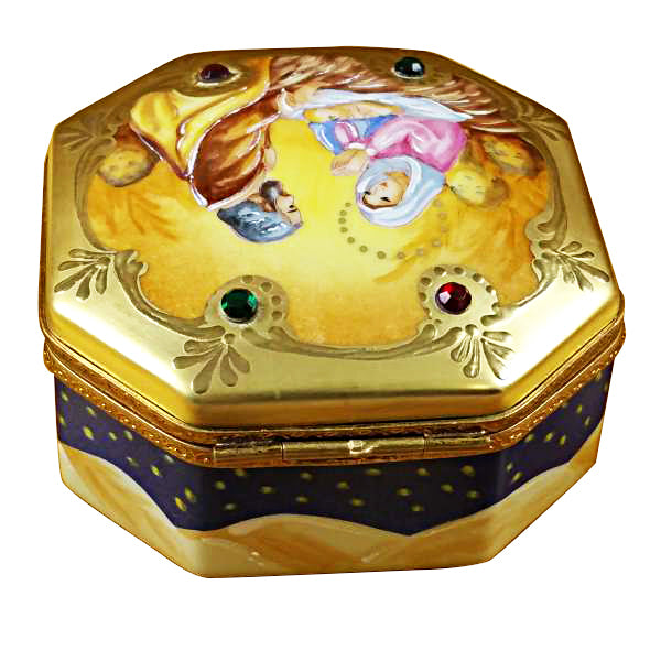 Load image into Gallery viewer, Rochard "Nativity Octagon" Limoges Box