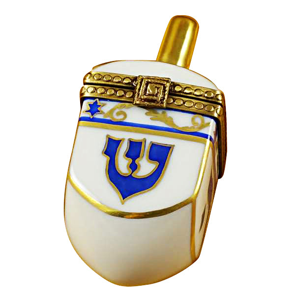 Load image into Gallery viewer, Rochard "Dreidel - White" Limoges Box