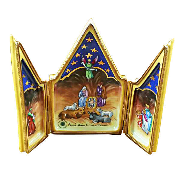 Load image into Gallery viewer, Rochard "Triptych - Nativity" Limoges Box