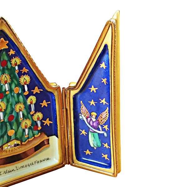 Load image into Gallery viewer, Rochard "Triptych Christmas Tree" Limoges Box
