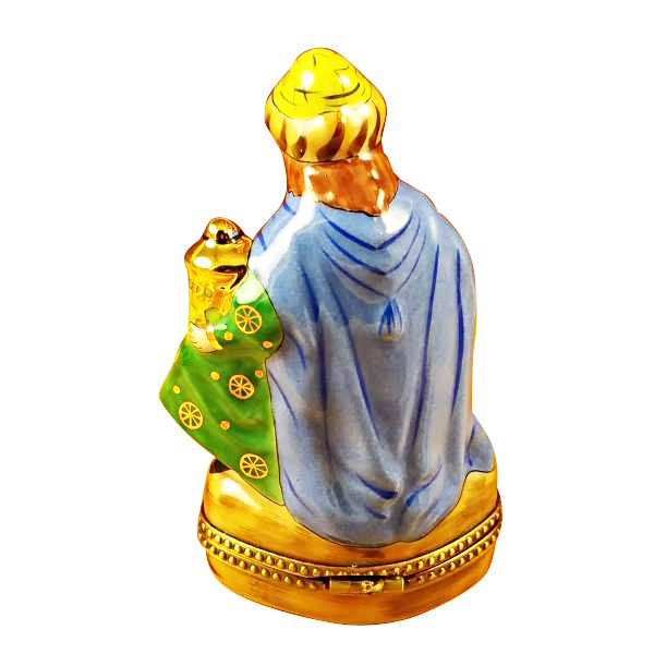 Load image into Gallery viewer, Rochard "Wiseman - Green Coat" Limoges Box