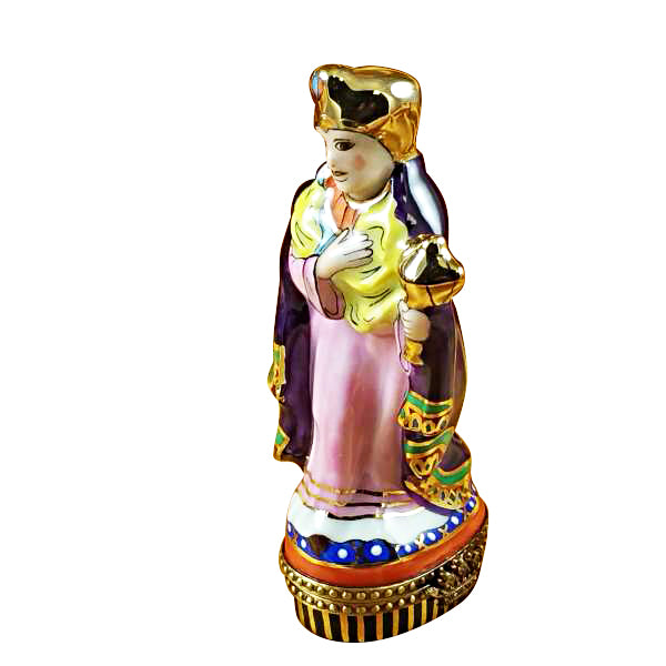 Load image into Gallery viewer, Rochard "Wiseman - Purple Coat" Limoges Box