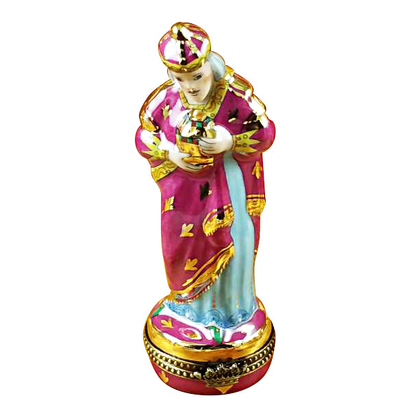 Load image into Gallery viewer, Rochard "Wiseman - Red Coat" Limoges Box