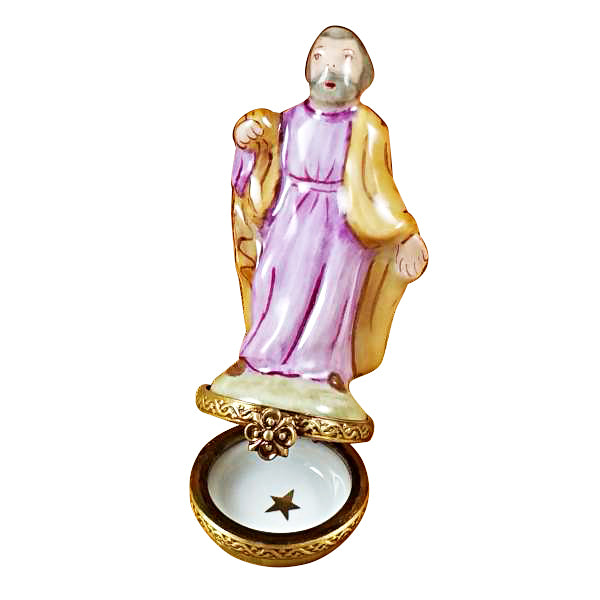 Load image into Gallery viewer, Rochard "Eight Piece Mini Hinged Nativity With Porcelain Stable" Limoges Box