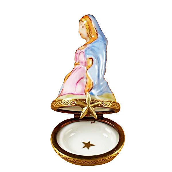 Load image into Gallery viewer, Rochard "Eight Piece Mini Hinged Nativity With Porcelain Stable" Limoges Box