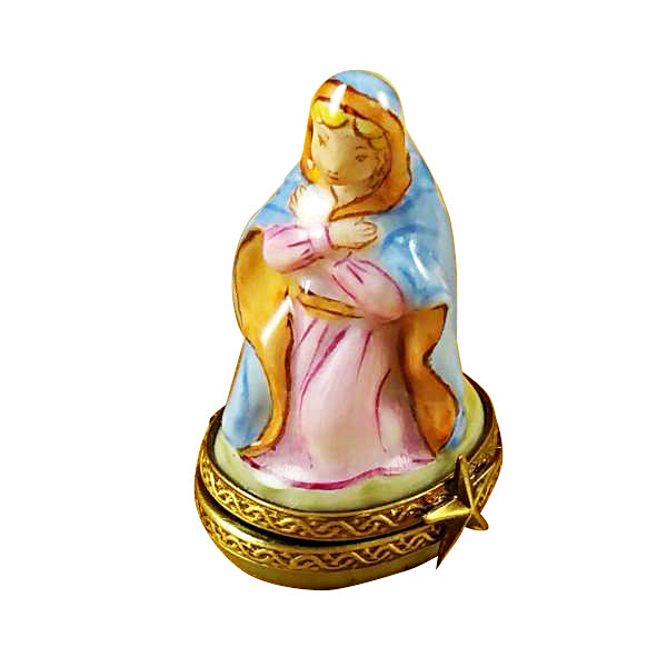 Load image into Gallery viewer, Rochard "Eight Piece Mini Hinged Nativity With Porcelain Stable" Limoges Box