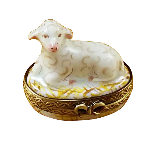 Load image into Gallery viewer, Rochard "Eight Piece Mini Hinged Nativity With Porcelain Stable" Limoges Box