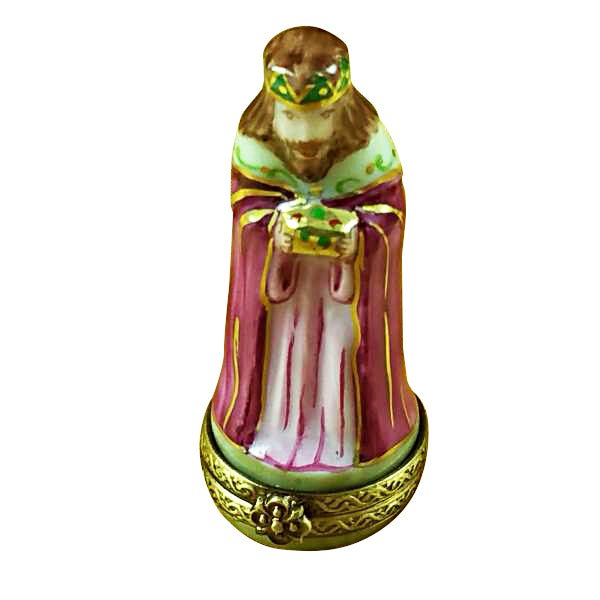 Load image into Gallery viewer, Rochard "Eight Piece Mini Hinged Nativity With Porcelain Stable" Limoges Box