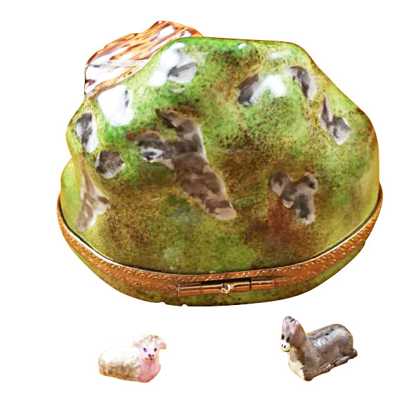 Load image into Gallery viewer, Rochard "Nativity with 2 Removable Animals" Limoges Box