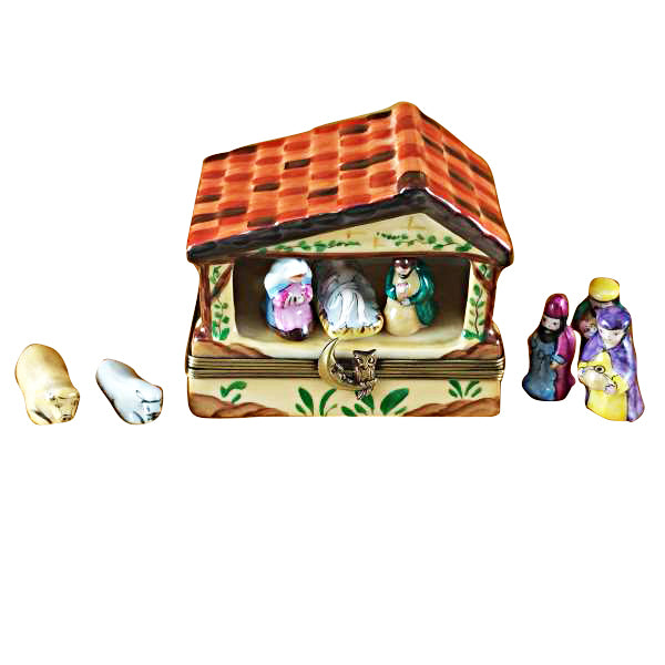Load image into Gallery viewer, Rochard "Manger with 8 Removable Pieces" Limoges Box