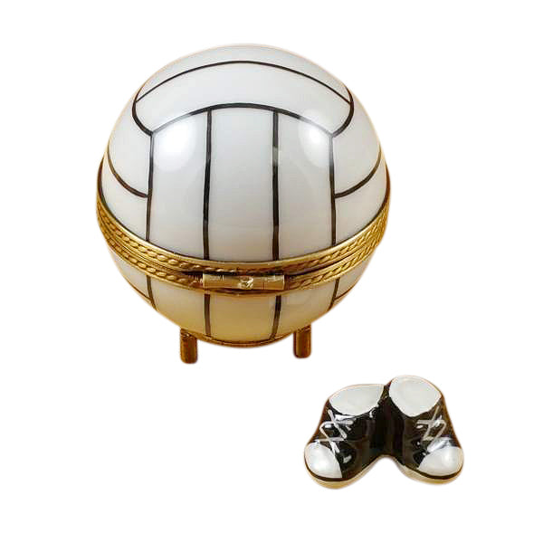 Load image into Gallery viewer, Rochard "Volleyball with Removable Porcelain Tennis Shoes" Limoges Box