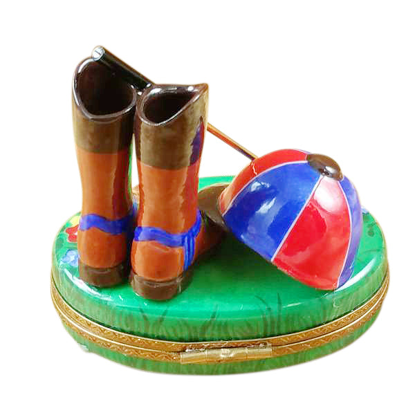 Load image into Gallery viewer, Rochard "Riding Set with Hat, Stick & Boots" Limoges Box