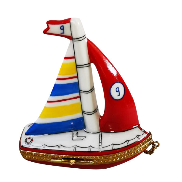 Load image into Gallery viewer, Rochard "Sailboat" Limoges Box