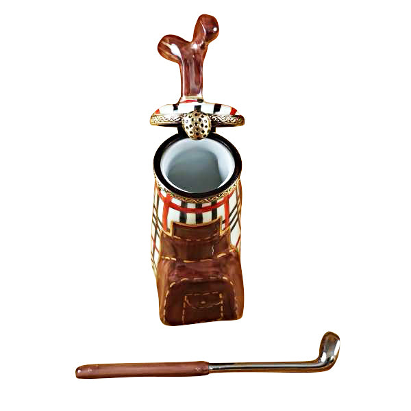 Load image into Gallery viewer, Rochard "Plaid Golf Bag with Removable Club" Limoges Box