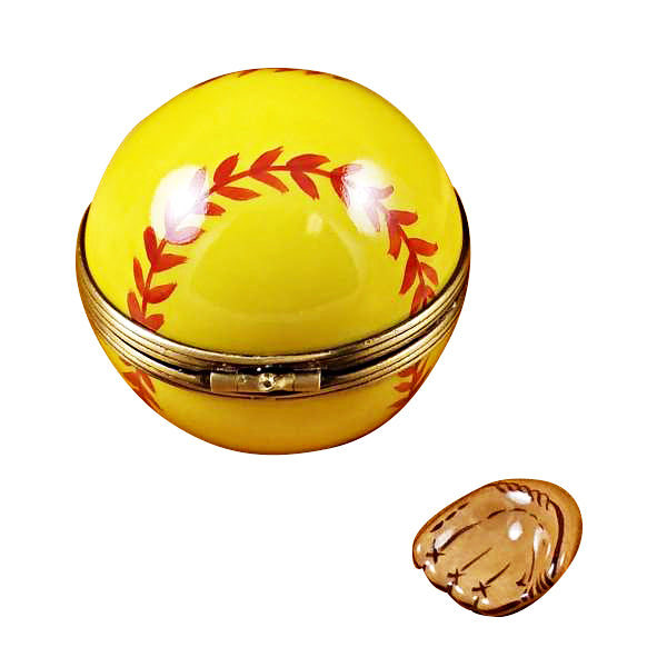 Load image into Gallery viewer, Rochard "Softball with Removable Glove" Limoges Box