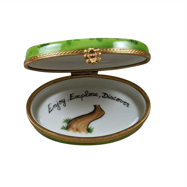 Load image into Gallery viewer, Rochard "Yellow Beach Cruiser with Brass Sunglasses" Limoges Box