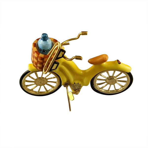 Load image into Gallery viewer, Rochard "Yellow Beach Cruiser with Brass Sunglasses" Limoges Box