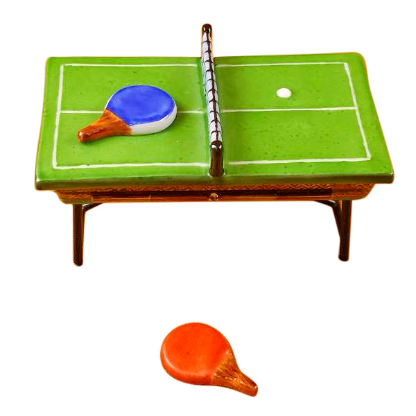 Load image into Gallery viewer, Rochard "Green Ping Pong Table" Limoges Box