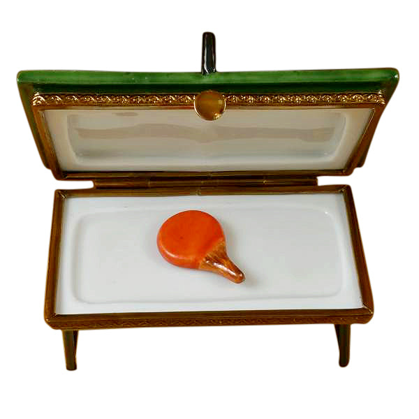 Load image into Gallery viewer, Rochard "Green Ping Pong Table" Limoges Box