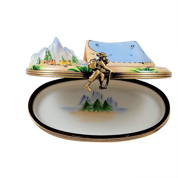 Load image into Gallery viewer, Rochard "Camping Tent" Limoges Box