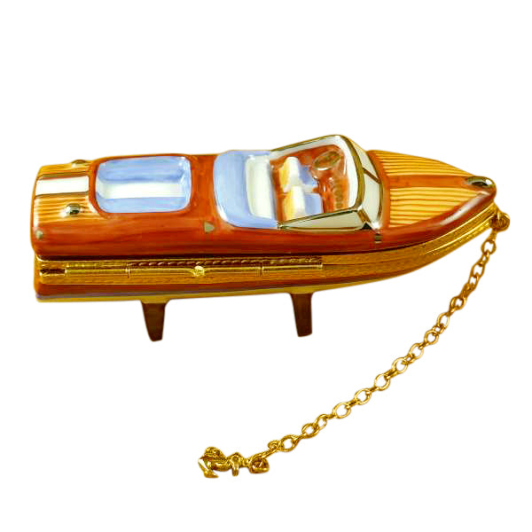 Load image into Gallery viewer, Rochard "7361 Run Speed Boat" Limoges Box