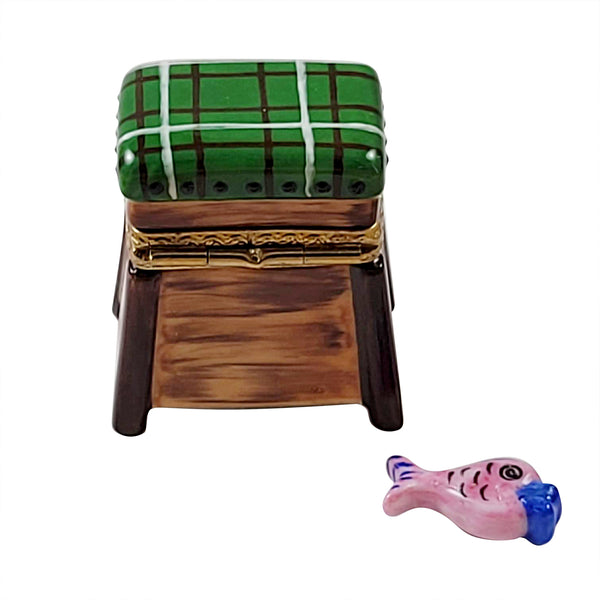 Load image into Gallery viewer, Rochard "Fishing Basket" Limoges Box