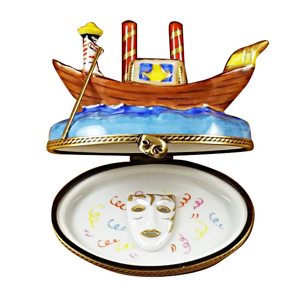 Load image into Gallery viewer, Rochard "Venice Gondola" Limoges Box