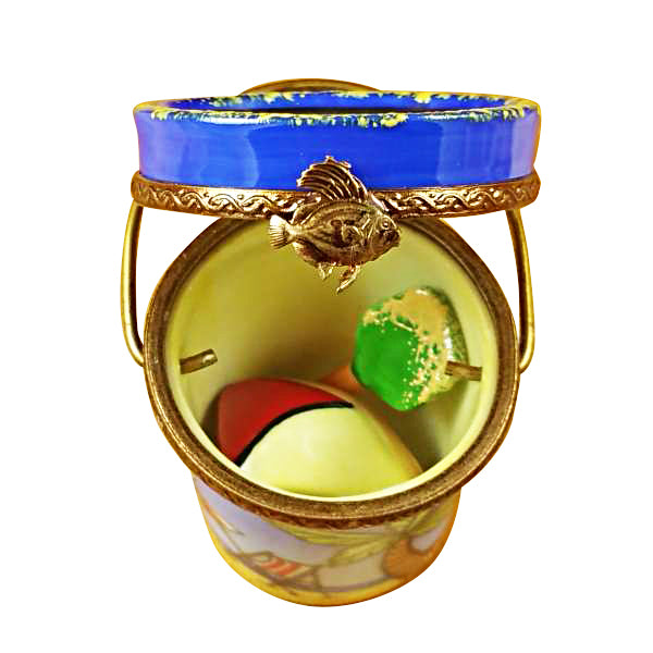 Load image into Gallery viewer, Rochard "Beach Pail with Sailboat & Shovel" Limoges Box