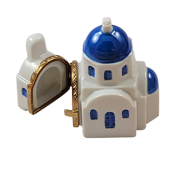 Load image into Gallery viewer, Rochard "Santorini Church" Limoges Box