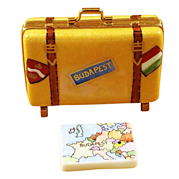 Load image into Gallery viewer, Rochard "Budapest Suitcase" Limoges Box