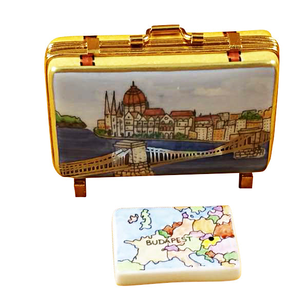 Load image into Gallery viewer, Rochard "Budapest Suitcase" Limoges Box
