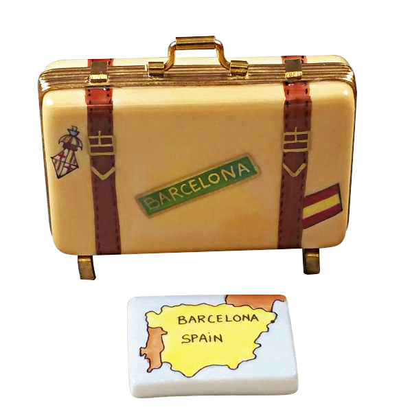 Load image into Gallery viewer, Rochard "Barcelona Suitcase" Limoges Box