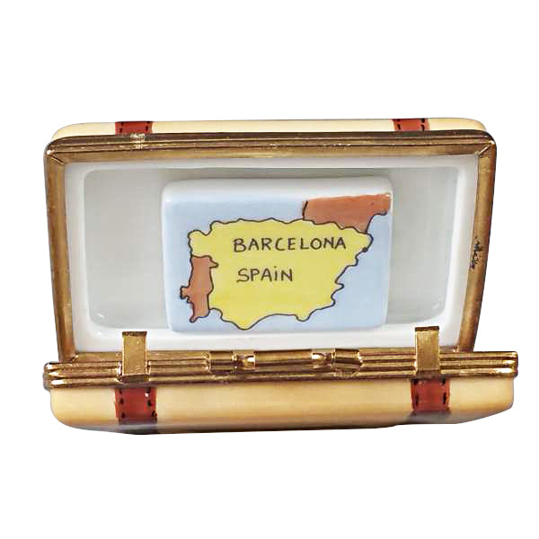 Load image into Gallery viewer, Rochard "Barcelona Suitcase" Limoges Box