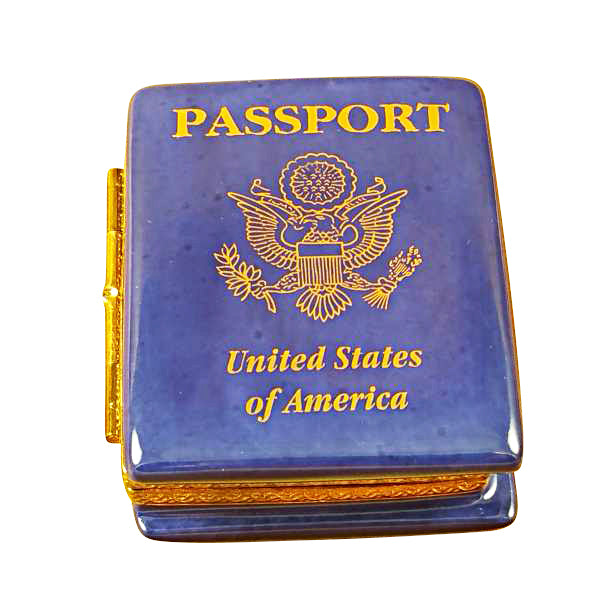Load image into Gallery viewer, Rochard "American Passport" Limoges Box